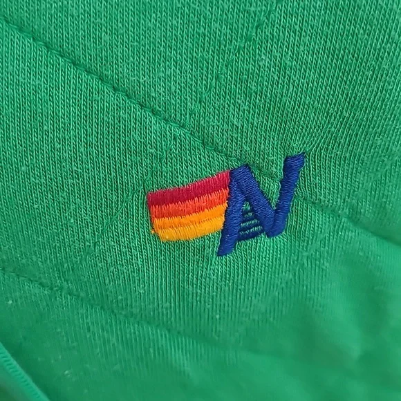 AVIATOR NATION Logo Green Quilted Mens XL Full Zip Hoodie Sweatshirt Jacket‎ - Picture 4 of 8
